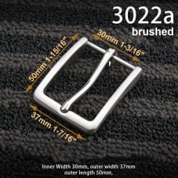 1piece Stainless Steel Belt Buckle Pin Buckle Half Buckle for Leather Craft Waistband Parts DIY Hardware Accessories