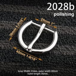 1piece Stainless Steel Belt Buckle Pin Buckle Half Buckle for Leather Craft Waistband Parts DIY Hardware Accessories