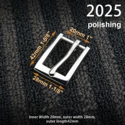 1piece Stainless Steel Belt Buckle Pin Buckle Half Buckle for Leather Craft Waistband Parts DIY Hardware Accessories