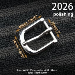 1piece Stainless Steel Belt Buckle Pin Buckle Half Buckle for Leather Craft Waistband Parts DIY Hardware Accessories