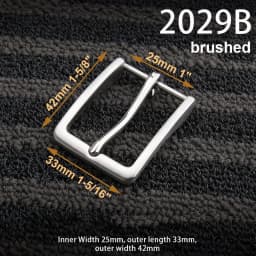 1piece Stainless Steel Belt Buckle Pin Buckle Half Buckle for Leather Craft Waistband Parts DIY Hardware Accessories