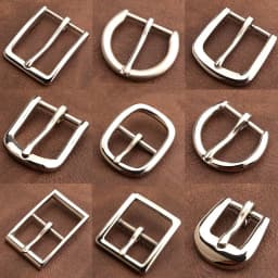 1piece Stainless Steel Belt Buckle Pin Buckle Half Buckle for Leather Craft Waistband Parts DIY Hardware Accessories