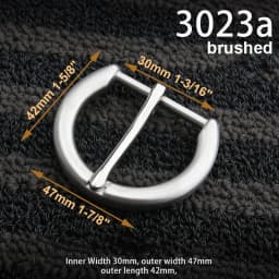 1piece Stainless Steel Belt Buckle Pin Buckle Half Buckle for Leather Craft Waistband Parts DIY Hardware Accessories