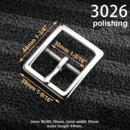 1piece Stainless Steel Belt Buckle Pin Buckle Half Buckle for Leather Craft Waistband Parts DIY Hardware Accessories