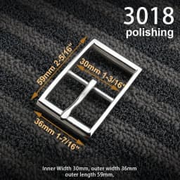 1piece Stainless Steel Belt Buckle Pin Buckle Half Buckle for Leather Craft Waistband Parts DIY Hardware Accessories