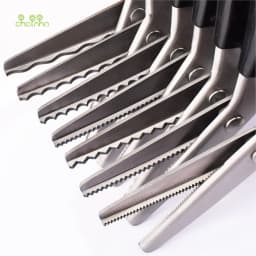Zigzag And Wavy Shape Sewing Tailor Scissor,Boxed Round & Sawtooth Shape Scissors,For DIY Sewing Shears Fabric or Leathers,TL02