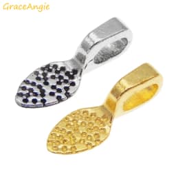 20pcs/pack Glue on Bail Bales for Jewelry Making Necklace Pendant Base jewelry findings handmade accessories charms crafts Gift