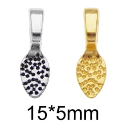20pcs/pack Glue on Bail Bales for Jewelry Making Necklace Pendant Base jewelry findings handmade accessories charms crafts Gift
