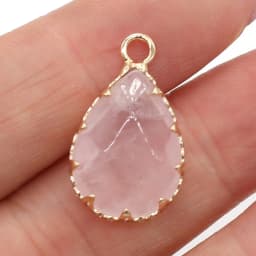 Natural Stone Faceted Amethysts Pendants Water drop shape Charms for Jewelry Making Diy earring necklace accessories Size14x23mm