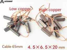 AZGIANT 10pcs Carbon Brush for Valeo Generator Regulator for VW Sagitar Polo Magotan for Buick GL8 Regal