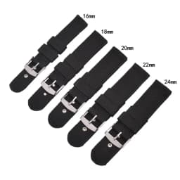 16mm 18mm 20mm 22mm 24mm Waterproof Watch Band Soft and Comfortable Nylon Strap Universal Replacement Canvas Watchband