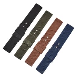 16mm 18mm 20mm 22mm 24mm Waterproof Watch Band Soft and Comfortable Nylon Strap Universal Replacement Canvas Watchband