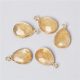 3pcs/set Natural Aventurine Rose Pink Quartzs Opal Stone Pendants Charm DIY Making Necklace Earrings For Women Exquisite Jewelry