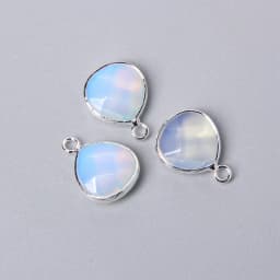 3pcs/set Natural Aventurine Rose Pink Quartzs Opal Stone Pendants Charm DIY Making Necklace Earrings For Women Exquisite Jewelry