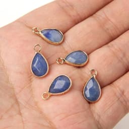 3pcs/set Natural Aventurine Rose Pink Quartzs Opal Stone Pendants Charm DIY Making Necklace Earrings For Women Exquisite Jewelry