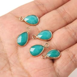 3pcs/set Natural Aventurine Rose Pink Quartzs Opal Stone Pendants Charm DIY Making Necklace Earrings For Women Exquisite Jewelry
