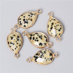 3pcs/set Natural Aventurine Rose Pink Quartzs Opal Stone Pendants Charm DIY Making Necklace Earrings For Women Exquisite Jewelry