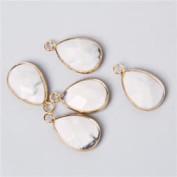 3pcs/set Natural Aventurine Rose Pink Quartzs Opal Stone Pendants Charm DIY Making Necklace Earrings For Women Exquisite Jewelry