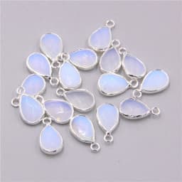 3pcs/set Natural Aventurine Rose Pink Quartzs Opal Stone Pendants Charm DIY Making Necklace Earrings For Women Exquisite Jewelry
