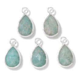 3pcs/set Natural Aventurine Rose Pink Quartzs Opal Stone Pendants Charm DIY Making Necklace Earrings For Women Exquisite Jewelry