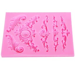 Relief Pattern Fondant Cake Silicone Mold Mousse Chocolate Cake DIY Pastry Decoration Mold