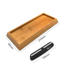 TAIDEA Sharpening Stone Kitchen Knife Sharpener With Angle Guide Bamboo Base Knives Grinder Grit 1000 3000# Whetstone Apex Edge