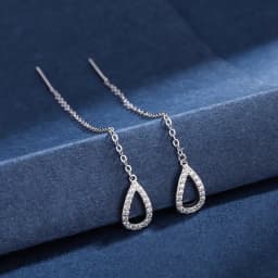 New Fashion Minimalist Long Earring Silver Color Simple Tassel Chain Statement Earrings Women Korea Joker Ear Line Jewelry Gift
