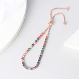 Adjustable Tennis CZ Bracelet For Women Sparking Zircon Rose Gold Color Bracelet on Hand Gift to Friends Fashion Jewelry H017