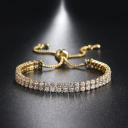 Adjustable Tennis CZ Bracelet For Women Sparking Zircon Rose Gold Color Bracelet on Hand Gift to Friends Fashion Jewelry H017