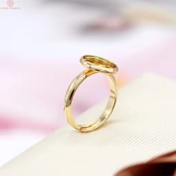 (3408) 6PCS 19.5MM 24K Gold Color Brass Fit Cabochon Beads Round Trays Bezels Base Rings Settings Jewelry Findings Accessories