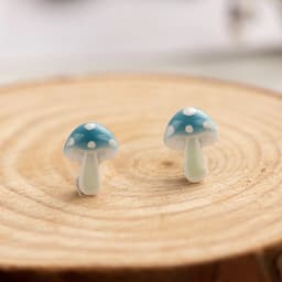 Multicolor Mushrooms Ceramic Earrings Fashion Gift Ear Studs Jewelry Wholesale For Women Girl #LY335