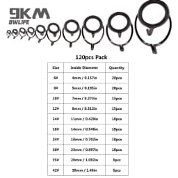 Fishing Rod Guide 9~200Pcs Stainless Steel Ceramics Rings Rod Repair Kit Spinning Casting Mixed Size Replacement Accessories