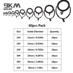 Fishing Rod Guide 9~200Pcs Stainless Steel Ceramics Rings Rod Repair Kit Spinning Casting Mixed Size Replacement Accessories