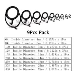 Fishing Rod Guide 9~200Pcs Stainless Steel Ceramics Rings Rod Repair Kit Spinning Casting Mixed Size Replacement Accessories