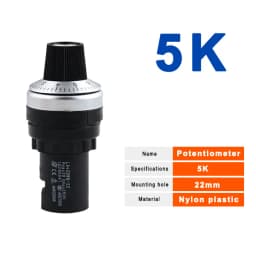 1K 2K 3K 5k 10k 20k 100k LA42DWQ Ohm Special Variable Frequency Speed Regulating Potentiometer Frequency Converter Switch