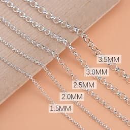 925 sterling silver semi-finished DIY chain chain bracelet bracelet anklet special pearl chain hand-beaded material accessories