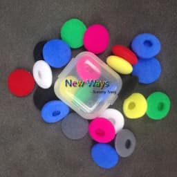 25 Pairs 50 Pcs 18mm Foam Earbud Earphone Earbuds Tips Headphone Ear Pads Cushion Replacement Sponge Covers for Earphone MP3 MP4