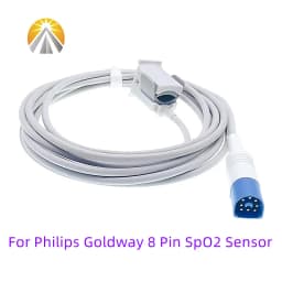 New M1191A SpO2 Sensor 8 Pin For Philips HP M3 M4 MP20 MP30 Goldway UT6000A G3 Reusable Adult Child Neonates Animal FHR Probe