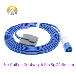 New M1191A SpO2 Sensor 8 Pin For Philips HP M3 M4 MP20 MP30 Goldway UT6000A G3 Reusable Adult Child Neonates Animal FHR Probe