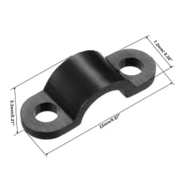 100Pcs Plastic Cable Holder Clamps Fixation Cable Fastener Clips Nylon Cable Management Wire Tube Fixing Clip Cable Organizer