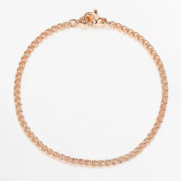 Bracelets for Women Men 585 Rose Gold Color Copper Curb Cuban Snail Link Chain Bracelet On Hand Jewelry Gifts 18cm-23cm GBB1