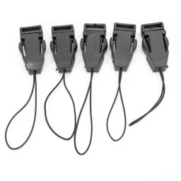 20-100Pcs Mini Black Plastic Buckle Lanyard Buckle Head DIY Hand-Woven Mobile Phone Chain Luggage Hardware Jewelry Accessories