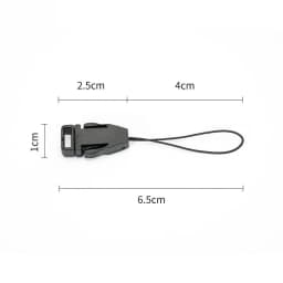 20-100Pcs Mini Black Plastic Buckle Lanyard Buckle Head DIY Hand-Woven Mobile Phone Chain Luggage Hardware Jewelry Accessories