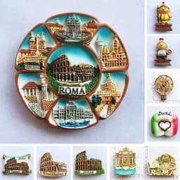 Italy Roma Colosseo fridge magnet Tourism Souvenir Resin Crafts Divid Magnetic Refrigerator Stickers home decor Collection Gifts
