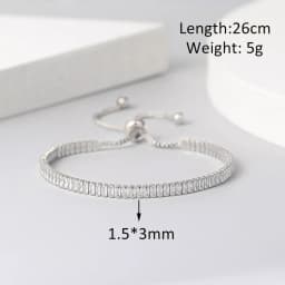 Adjustable Various Size Tennis Bracelet For Women Geometric Clear Zircon Wedding Party Jewellry Drop Shipping Items 2024 DZH007