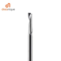 Dreanique 1pc 3.175 4 6 8mm CNC Single Flute Solid Carbide Alloy Spiral End Mill, Milling Cutter Bit for Aluminium