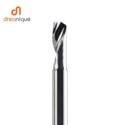 Dreanique 1pc 3.175 4 6 8mm CNC Single Flute Solid Carbide Alloy Spiral End Mill, Milling Cutter Bit for Aluminium