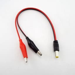 5.5MM 2.1MM Alligator Clip DC Power Male Female Test Lead Cable Crocodile Wire Connector To Male 25cm