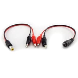 5.5MM 2.1MM Alligator Clip DC Power Male Female Test Lead Cable Crocodile Wire Connector To Male 25cm
