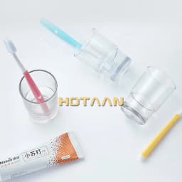 Toothbrush Cup Transparent and Matte Glass Tumbler Cup Bathroom Accessories YT-97